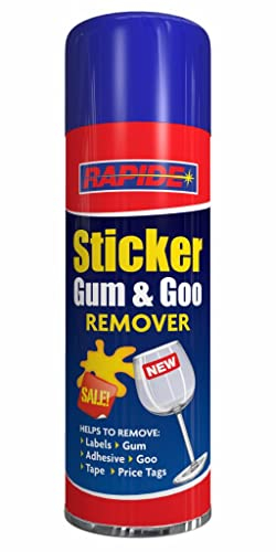 Z&A Sticker Gum & Goo Remover Spray Cans 300ml - Quickly Removes Tape Label Chewing Gum Tags - Cleans Residue Adhesive Surface Marks - Simple Spraying Operation - For Use On Glass Metal Plastic (1)