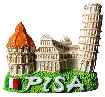 Magnete da frigorifero con Torre pendente di Pisa Italia souvenir da viaggio 3D decorazione per frigorifero adesivo magnetico collezione artigianale