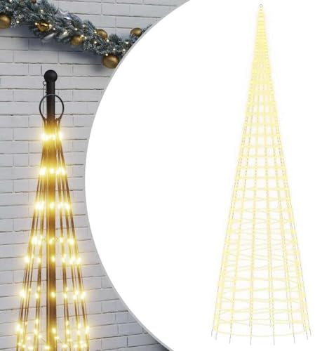 vidaXL LED-Weihnachtsbaum 3000 LEDs Warmweiß 800 cm