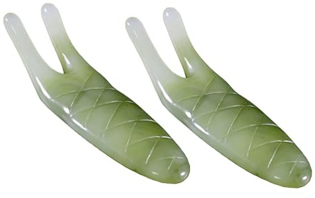 SOLUSTRE Nasenschaber 2 Stück aus Kunstharz Nasenmassagegeräte zum Abschaben Leicht zu Halten und Angenehm für Gesichtsmassage den Nasenbereich zur Zufällige Farbe
