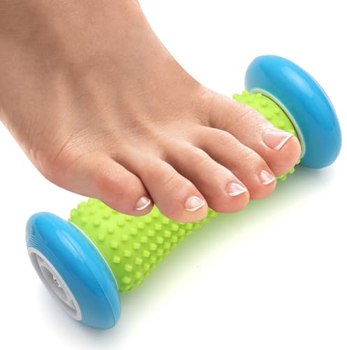 VOSSOT Igelball FußMassage Faszienrolle FußMassageroller Massageball Fuß | Fussroller, Massageroller Faszienrolle Fusssohle Massage Igelrolle für FüSse zur Linderung Von Muskelkater