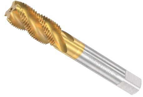 CoCud Taraud à Filetage en Spirale, Taille de Filetage M16 x 1.5, 4 Cannelures, Outil de Taraudage en Acier Rapide - (Pour traitements des Trous et Matériaux Collants)