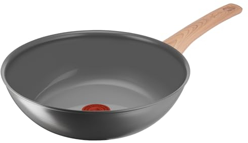 Lagostina Vivissima, Wok Antiaderente 28 cm con Manico Lungo, Rivestimento in Ceramica, Riscaldamento Rapido e Cottura Uniforme, Adatto a Tutte le Fonti di Calore Inclusa Induzione