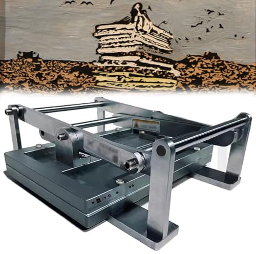 JOSBY Manuelle Flachpresse, 35 x 24 cm große Zentrierlinienpresse mit Zwei Hebeln, Druckherstellung im A3/A4-Format, Druck-Handhebelpresse, Werkzeuge für Bastelbedarf, für Karten, Stempel