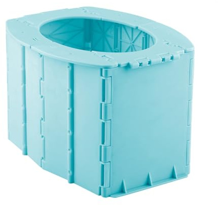 ULDIGI Faltbare Tragbare Babytoilette mit Niedlichem Design aus PP als Reisetöpfchen zum Training für Zuhause und Auto für Kleinkinder