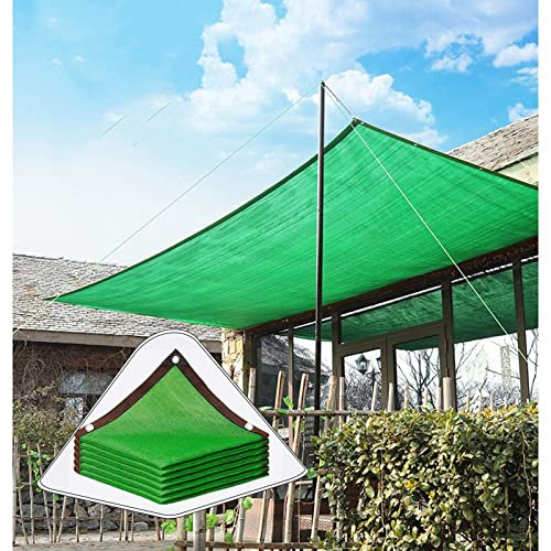 Vela ombreggiante verde 80% per mobili da giardino da esterno, 4 x 8 m, rete frangivento, rete per la privacy per piante e tende (4 x 8 m)
