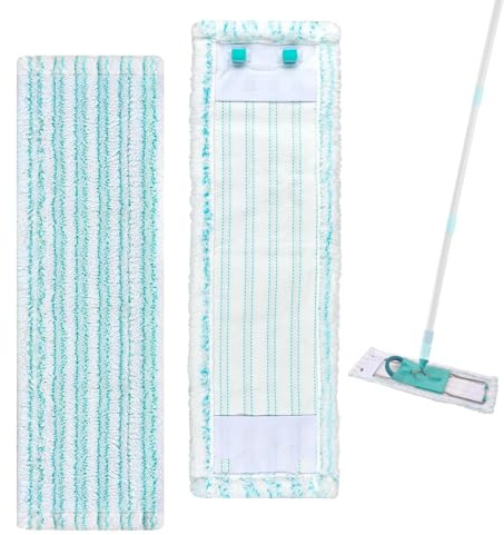 2 Pièces Housses de Rechange pour Leifheit Profi XL Micro Duo/Cotton Plus | 47x15cm Serpillères de Rechange compatibles avec Leifheit Housse de Rechange en Microfibre pour Tous Types de Sol