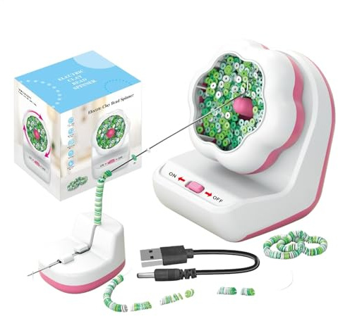 Spinner für Perlen, elektrische Perlenspinner für Schmuckherstellung, Bead Spinner Automatische Bead Machine Bead Bowl - Schmuck Making Bracelet Spinner, Spinner For Beads Electric Bead Spinner USB