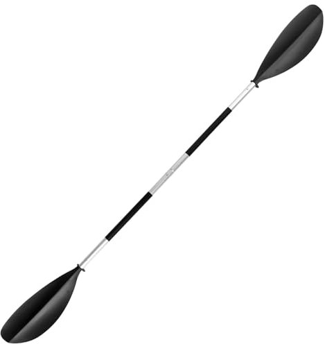 XUWEWI Kajak Paddel Kajakpaddel, 4-teilig, Schnellverschluss, asymmetrisch, verstellbar, Kajak, Paddelbrett, Kajak, Boot, Surfbrett Ruder(Black)