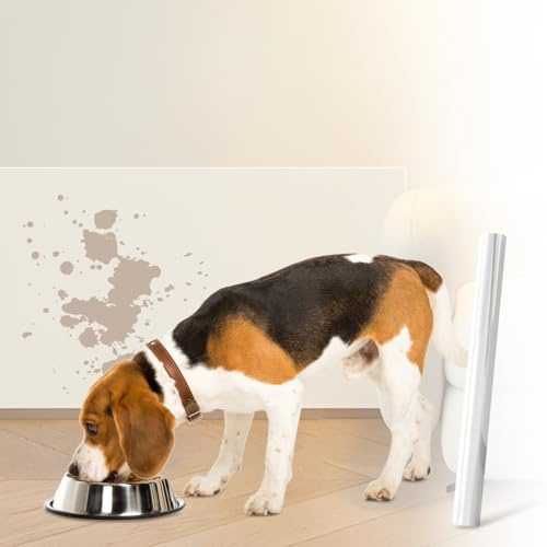 40 cm x 10 m Film Transparent de Protection Murale, Film Protection Murale Électrostatique, Facile à Nettoyer, Adsorption Électrostatique, Imperméable, pour Murs, Meubles, Maison, Cuisines, Bureaux