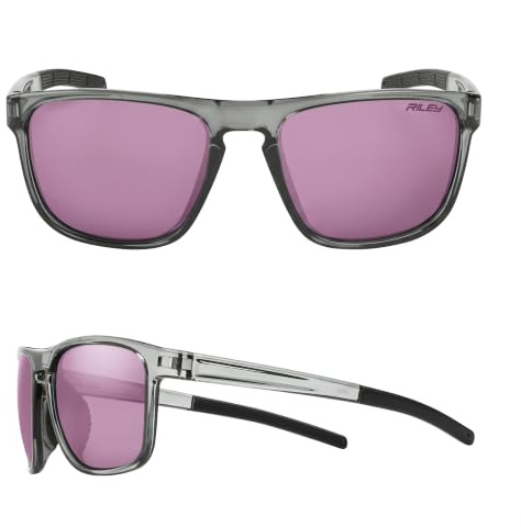 Riley Navigator X HD Polarised Sunglasses – Sports Sunglasses Men Eyewear with UV Protection, Anti-Fog, Anti-Scratch Tecton400-Coated Lenses & Eco Frame for Cycling, Driving & Outdoor Use