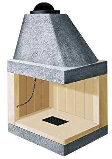 CAMINO CAMINETTO REFRATTARIO CUCINA LEGNA 50 MC ANGOLO REVERSIBILE VZ 80 KD-KS