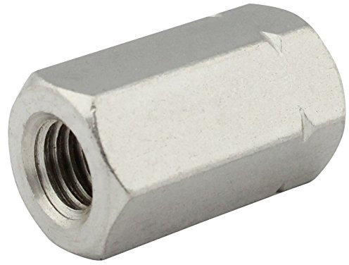 Sechskantmuffen (Distanzmuffen) - M12x50 - (2 Stück) - Gewindemuffen in Sechskant-Ausführung (Länge: 50 mm) - Langmuttern - Edelstahl A2 (V2A) - SC9179 | SC-Normteile