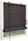 Sol Royal Bambusrollo 120 x 160cm SolDecor B86 - Sichtschutz Fenster Rollo Ohne Bohren - Raffrollo Bambus Inkl Klemmfix Träger - Holzrollo Natur mit Kindersicherheitsclip - Braun