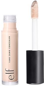 e.l.f. 16HR Camo Concealer, Volle Deckkraft, Hochpigmentierter Concealer mit mattem Finish, faltenfrei, Vegan & Tierversuchsfrei, Fair Beige