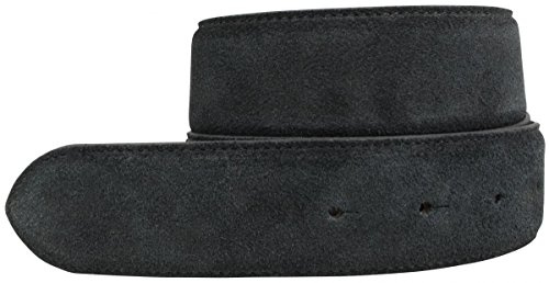 BELTINGER Wechselgürtel aus Veloursleder ohne Schnalle 4 cm | Druckknopf-Gürtel für Damen Herren 40mm | Wildleder-Gürtel 4cm
