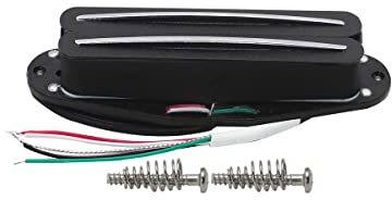 FLEOR Alnik 5 Hot Rail Humbucker Single-Coil-Tonabnehmer 6-7K Humbucker Schwarz Fit ST SQ TL TEgitarre