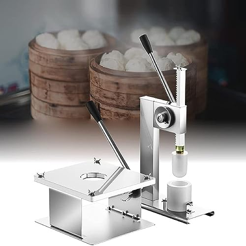 Machine à Former Les Petits Pains Manuelle,Machine à Petits Pains Multifonctionnelle,Rioches Farcies à La Vapeur En Acier Inoxydable Faisant Machine Pour Maison Et Commerce,Largefilmcup