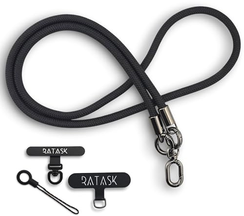RATASK Strong Neck Lanyard Strap, Camera Lanyard, ID Card Holder, Badge Holder, Mobile Lanyard, Key Lanyard Strap, 7mm diameter, 45cm length, Available in multiple colour choices