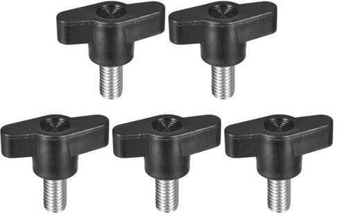 QUARKZMAN 5Pz Manopola a Vite di Serraggio, M8 x 15mm in Acciaio Inossidabile 304 a Forma di T per Sostituire Rapidamente Manopola di Serraggio a Mano Viti con Impugnatura a T