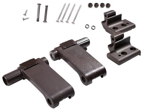Dachfenster Öffner Stange Dachfenster Ersatzteile Kompatibel mit Braas Atelier-Fenster, Griffkonsolen-Set AF 86`/BA Braun