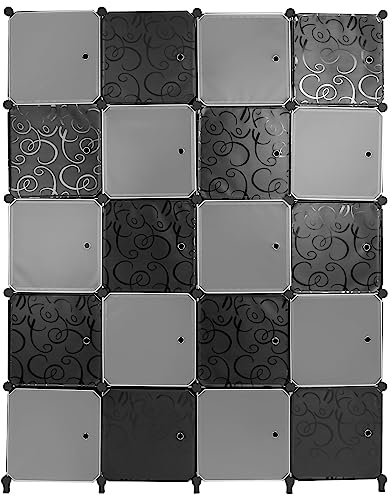 Badrumsskåp Modular Garderobsskåp, Modular Organizer, Garderob, Garderobsskåp, Vardagsrum-47 * 145 * 180 cm