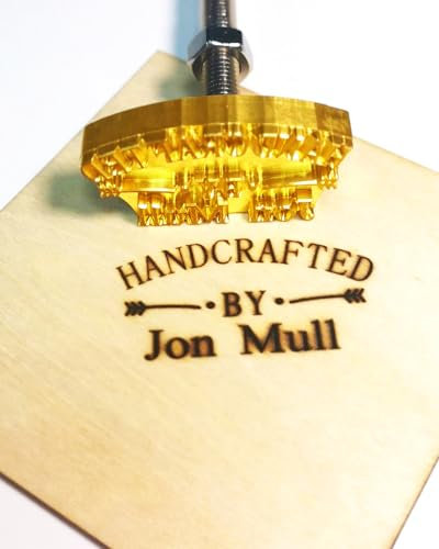 Holzbrandeisen Custom Logo Branding Eisen Brennen Stempel für Hochzeitsgeschenke (2,54 cm)