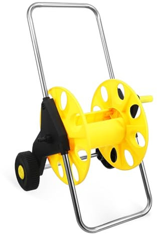 ANDRESLAD Carrello Avvolgitubo Da Giardino A Spinta Manuale Compatto Per Tubo Dellacqua Per Giardino E Autolavaggio