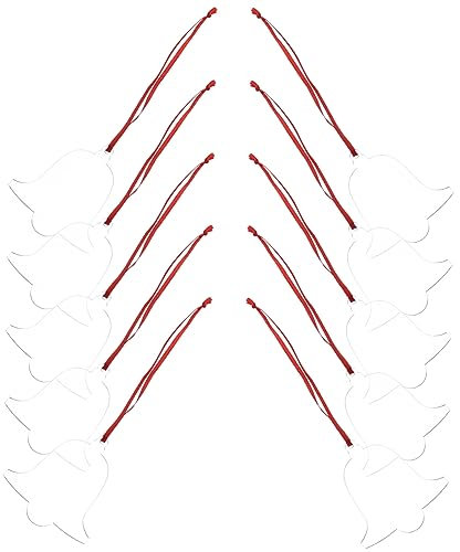 NUOBESTY 10stücke Acryl Anhänger Für Weihnachten Baum Hängen Dekore Diy Weihnachten Schmuck Weihnachtsbaumanhänger Weihnachtsdeko Zum Aufhängen