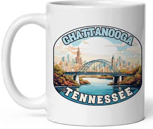 Tazas De Café Chattanooga, Tennessee Tazas De Té Moderna Hombres Tazza Di Latte, Para Cumpleaños, Café, Deportista, 330ml