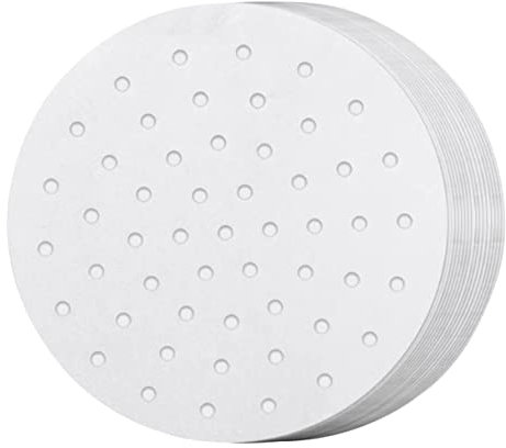 VINTORKY 200stücke Antihaft-pergamentpapiere Für Air Fryer Pad Papiere Zum Backen Und Kochen Mit Abflusslöchern Für Müheloses Ölableiten