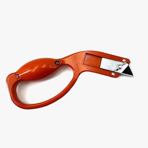 Zeluga 19-537 Angle Utility Knife, Secure Locking & Integrated Blade Storage, Roofing Knife with Ergonomic Handle