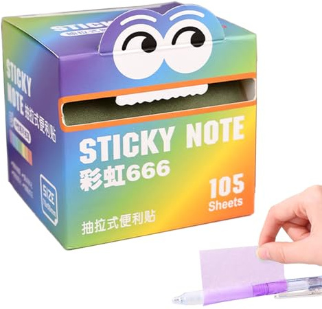 Transparente Haftnotizen - Wasserfest Clear Sticky | Rollen Haftnotizen | Bunte Sticky Für Notizbuch, Schule, Büro, & Zuhause | Wiederverwendbare Markierungen & Erinnerungen