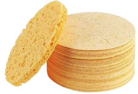 Spugna per la pulizia del viso: standard, spugne per il viso compresse | tamponi di cotone esfolianti naturali, depuratori per il viso, strumento quotidiano per la rimozione del trucco
