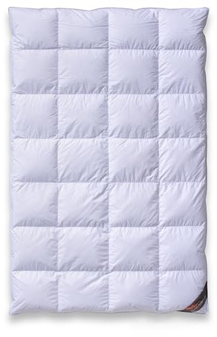 daunen-federn.de Canada Daunendecke 135x200 WARM - Winterbettdecke | kanadische Polar Landdaunen Klasse 1, 4x7 Kassetten, 100% natürliche Materialien, für Allergiker geeignet, Made in Germany