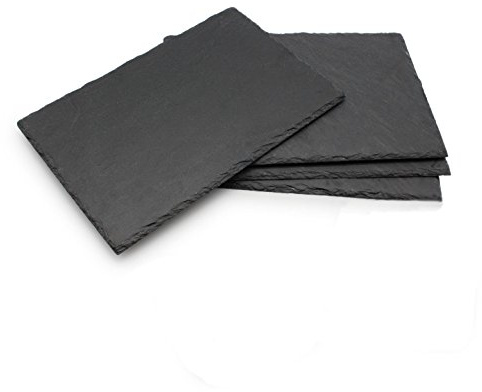 VanGogh Tableware 4 Pieces Set Slate PlaceMats Dining Table Mats Runner Serving Tray Appertise Plates Cheese Boards 30x20cm | Dining Table Mats, Runner Serving Tray, Appertise Plates, Cheese Boards