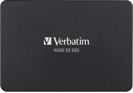 Verbatim Vi550 S3 SSD 128 GB, internes 2,5 SATA III SSD-Laufwerk mit 3D-NAND-Technologie, bis zu 550 MB/s Lesegeschwindigkeit, ideal für PC und Notebook, schwarz