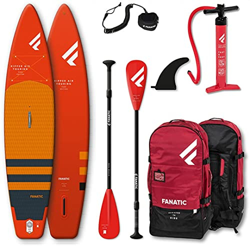 Fanatic Package Ripper Air Touring 10 Orange - Leichtes stabiles Stand-Up-Paddle-Komplettset für Kinder, Größe 10 - FA