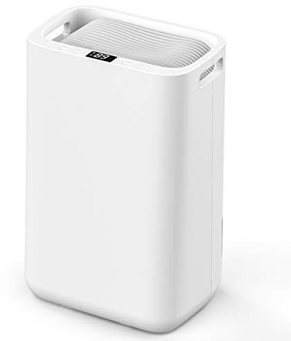 SSCYHT Déshumidificateur, Petit sécheur de purificateur d'air, déshumidificateurs Silencieux Portables pour Placard de Chambre à Coucher de Salle de Bain sous-Sol (13L / D)