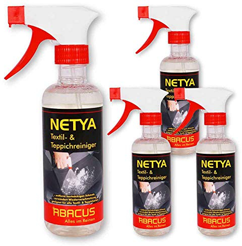 ABACUS® 4X 300 ml Netya - Textil- & Teppichreiniger Auto Polsterreiniger