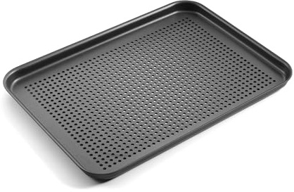 Chabrias Ltd Hard Anodised 14 Perforated Baking Tray with Holes Less-Stick
