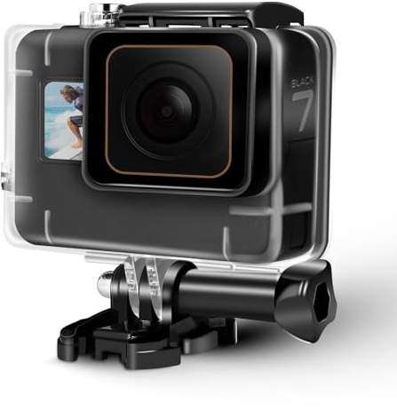 ShipeeKin Custodia impermeabile di ricambio con filtri rossi e inserti antiappannamento compatibile per Gopro Hero 7 Black/ (2018) /6/5 Camera, Guscio protettivo da immersione