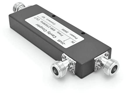 RANGEFUL 20dB Cavity Coupler, 698~2700MHz, N-Female for Unequal Signal Distribution for LTE CDMA GSM Signals for DCS 3G 4G 5G Mobile Signal