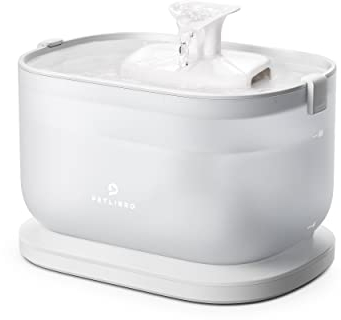 PETLIBRO Fuente para Gatos con Bomba sin Cable, 2,5L Dockstream Bebedero Gatos, Fácil de Limpiar, Dos Modos de Flujo de Agua, 23dB Ultra Silenciosa, sin BPA, Dispensador Agua Gatos
