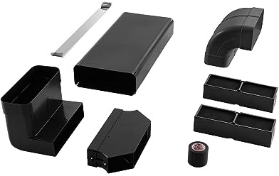 Elica KIT0167756, Abluft-Montageset für Umluftbetrieb (Unterbauabluft), Black