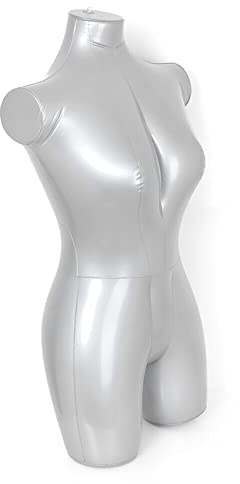 Aufblasbare Schaufensterpuppe Für Damen, Modisch 84 cm Höhe Torso Modell, Mit Aufblasbarer Schaufensterpuppe 40 cm Schulterbreite Für Frauen Kleidung Schmuck Display