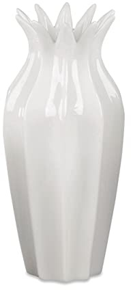 Blumenvase Porzellan Dekovase Vase 20cm Porzellan-Weiss
