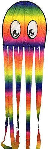 Drache Einleiner Zweileiner Lenkmatte für Kinder ab 3 Jahre bunt Tiere Fiberglas Lenkdrache Flugdrache (Einleiner Karl Krake)