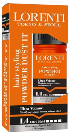 LORENTI TOKYO & SEOUL Powder Wax L4 Ultra forte tenuta 20 g | styling e cera volumizzante con effetto opaco per uomo e donna