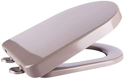 Toilettensitz in U-Form, brauner Toilettendeckel mit antibakteriellem Urea-Formaldehyd-Harz (Braun 41)